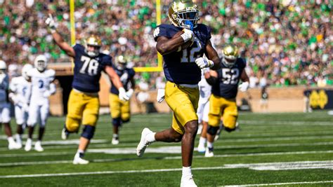 Hartman and another stout defensive performance lead No. 13 Notre Dame past Tennessee State 56-3